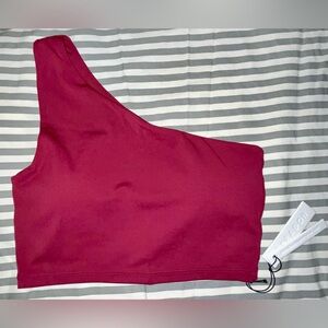 Paragon Fitwear Reluna Single Shoulder Brami in Thirst Trap Size Small NWT